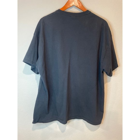 Gildan Texas Flag Print Emblem Black Superman Tee - Picture 3 of 5